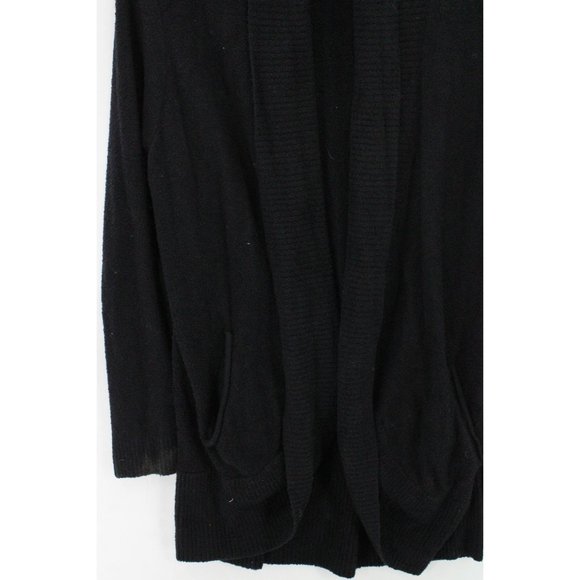 Max & Mia Cardigan Sweater Womens Black Open Front Knit Long Sleeve Size XL - Picture 5 of 9